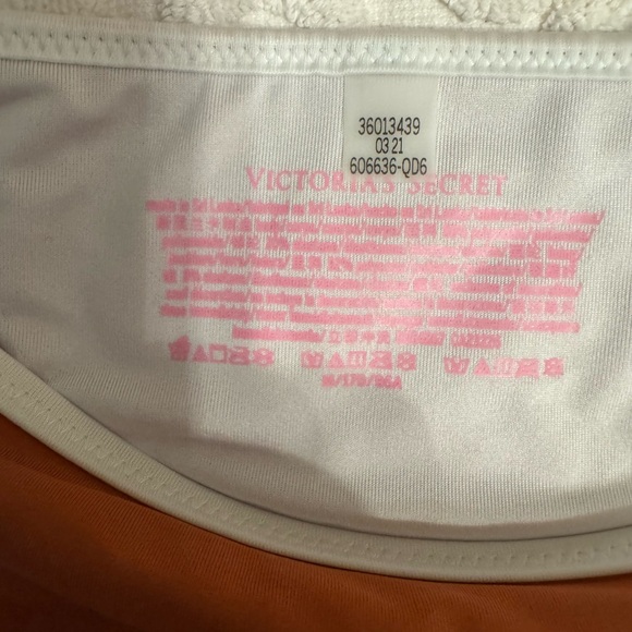 NWT Victoria’s Secret Swim Floral Triangle Bikini Ruffle Top Bikini Set S M - Picture 2 of 9